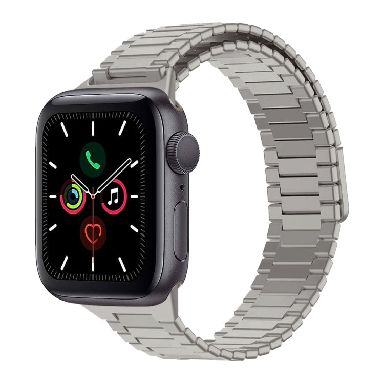 대나무 자석 스테인리스 스틸 금속 시계 스트랩, Apple Watch 시리즈 6 40mm용, Apple Watch 시리즈 6 44mm용, Apple Watch 시리즈 5 44mm용, Apple Watch 시리즈 5 40mm용, Apple Watch 시리즈 4 44mm용, Apple Watch 시리즈 4 40mm용