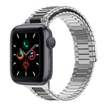 대나무 자석 스테인리스 스틸 금속 시계 스트랩, Apple Watch 시리즈 6 40mm용, Apple Watch 시리즈 6 44mm용, Apple Watch 시리즈 5 44mm용, Apple Watch 시리즈 5 40mm용, Apple Watch 시리즈 4 44mm용, Apple Watch 시리즈 4 40mm용