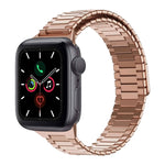 대나무 자석 스테인리스 스틸 금속 시계 스트랩, Apple Watch 시리즈 6 40mm용, Apple Watch 시리즈 6 44mm용, Apple Watch 시리즈 5 44mm용, Apple Watch 시리즈 5 40mm용, Apple Watch 시리즈 4 44mm용, Apple Watch 시리즈 4 40mm용
