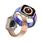 대나무 자석 스테인리스 스틸 금속 시계 스트랩, Apple Watch SE 2023 44mm용, Apple Watch SE 2023 40mm용, Apple Watch Ultra 2 49mm용, Apple Watch 시리즈 9 45mm용, Apple Watch 시리즈 9 41mm용, Apple Watch Ultra 49mm용