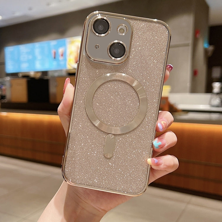 글리터 전기 도금 MagSafe TPU 폰 케이스, 아이폰 16 프로용, 아이폰 16 플러스용, 아이폰 16용, 아이폰 15 프로 맥스용, 아이폰 15 프로용, 아이폰 15 플러스용