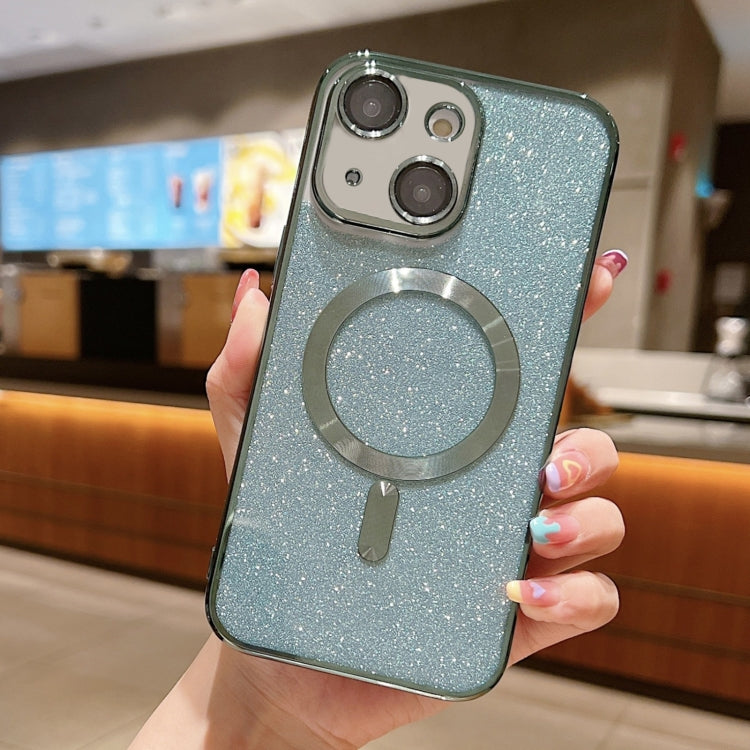 글리터 전기 도금 MagSafe TPU 폰 케이스, 아이폰 16 프로용, 아이폰 16 플러스용, 아이폰 16용, 아이폰 15 프로 맥스용, 아이폰 15 프로용, 아이폰 15 플러스용