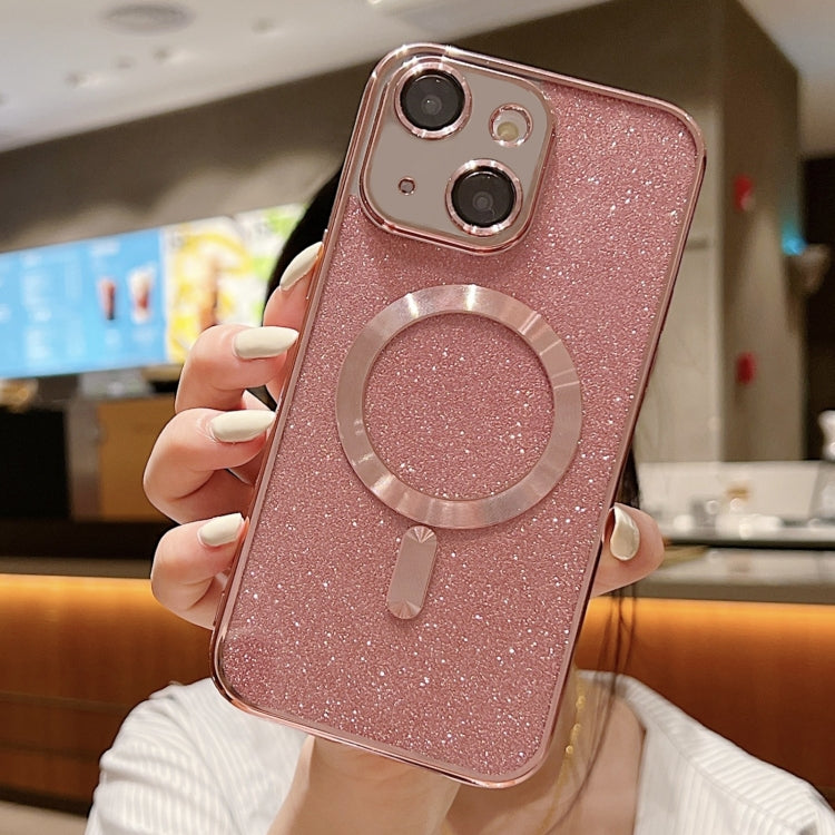 글리터 전기 도금 MagSafe TPU 폰 케이스, 아이폰 16 프로용, 아이폰 16 플러스용, 아이폰 16용, 아이폰 15 프로 맥스용, 아이폰 15 프로용, 아이폰 15 플러스용