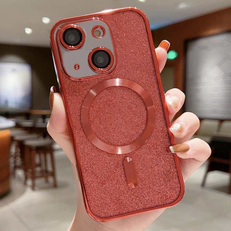 글리터 전기 도금 MagSafe TPU 폰 케이스, 아이폰 16 프로용, 아이폰 16 플러스용, 아이폰 16용, 아이폰 15 프로 맥스용, 아이폰 15 프로용, 아이폰 15 플러스용