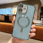 글리터 전기 도금 MagSafe TPU 폰 케이스, 아이폰 11 프로 맥스용, 아이폰 11용, 아이폰 11 프로용, 아이폰 X / XS용, 아이폰 XR용, 아이폰 XS 맥스용