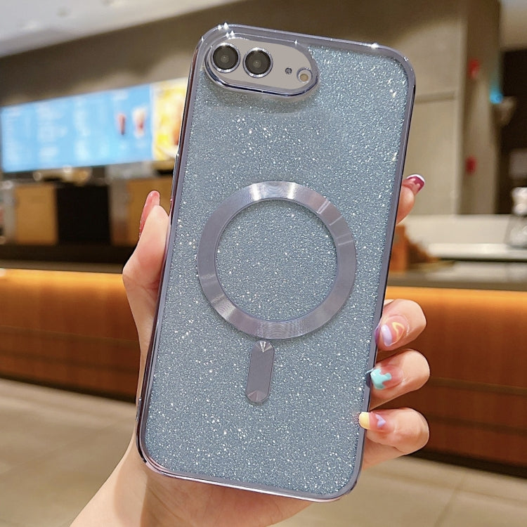 글리터 전기 도금 MagSafe TPU 폰 케이스, 아이폰 7 플러스 / 8 플러스용
