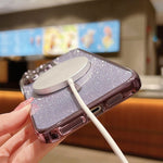 글리터 전기 도금 MagSafe TPU 폰 케이스, 아이폰 16 프로용, 아이폰 16 플러스용, 아이폰 16용, 아이폰 15 프로 맥스용, 아이폰 15 프로용, 아이폰 15 플러스용