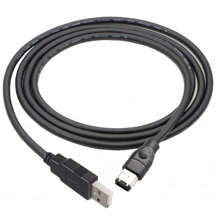 JUNSUNMAY 파이어와이어 IEEE 1394 6핀 수-USB 2.0 수 어댑터 변환 케이블, 1.8m, 3m, 4.5m