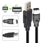JUNSUNMAY 파이어와이어 IEEE 1394 6핀 수-USB 2.0 수 어댑터 변환 케이블, 1.8m, 3m, 4.5m