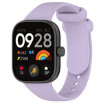 Solid Color Liquid Silicone Watch Band, For Redmi Watch 4