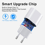 PD35W USB-C / 타입-C 포트 아이폰 / 아이패드 시리즈용 충전기, EU 플러그, EU 플러그