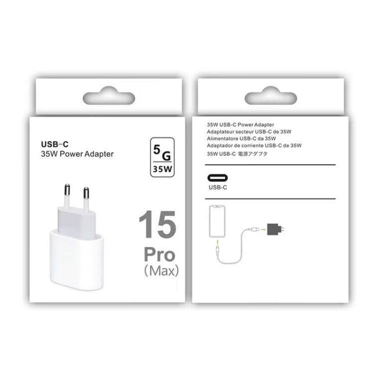 PD35W USB-C / 타입-C 포트 아이폰 / 아이패드 시리즈용 충전기, EU 플러그, EU 플러그