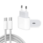 PD35W USB-C / 타입-C 포트 충전기 1m 타입-C to 타입-C 데이터 케이블 포함, EU 플러그, EU 플러그 + 타입-C 케이블