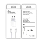 PD35W USB-C / 타입-C 포트 충전기 1m 타입-C to 타입-C 데이터 케이블 포함, EU 플러그, EU 플러그 + 타입-C 케이블