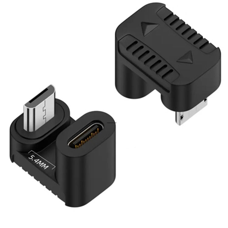 Type-C 여성용에서 마이크로 USB 남성용 어댑터 데이터 충전 전송, Type-C 여성용에서 마이크로 남성용 U자형 뒤, Type-C 여성용에서 마이크로 남성용 U자형 앞, Type-C 여성용에서 마이크로 남성용 오른쪽 굽힘, Type-C 여성용에서 마이크로 남성용 왼쪽 굽힘