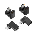 Type-C 여성용에서 마이크로 USB 남성용 어댑터 데이터 충전 전송, Type-C 여성용에서 마이크로 남성용 U자형 뒤, Type-C 여성용에서 마이크로 남성용 U자형 앞, Type-C 여성용에서 마이크로 남성용 오른쪽 굽힘, Type-C 여성용에서 마이크로 남성용 왼쪽 굽힘