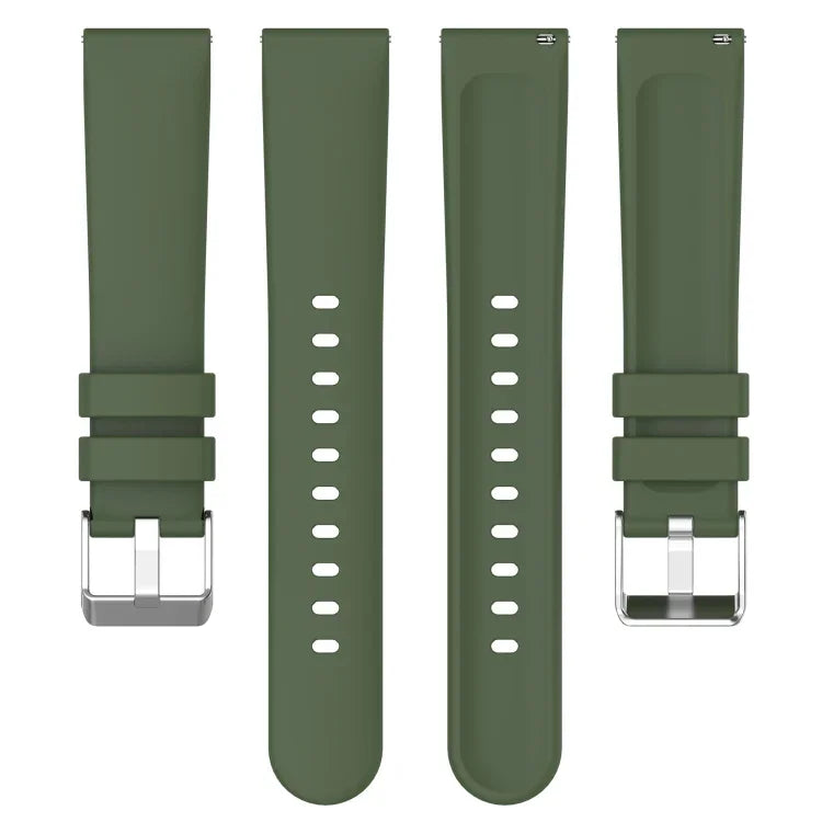 20mm 부드러운 단색 실리콘 시계줄, 삼성 갤럭시 워치 4 클래식 42mm용, 삼성 갤럭시 워치 액티브 2 44mm용, 삼성 갤럭시 워치 액티브 2 40mm용, 삼성 갤럭시 워치 42mm용