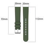 20mm 부드러운 단색 실리콘 시계줄, 삼성 갤럭시 워치 4 클래식 42mm용, 삼성 갤럭시 워치 액티브 2 44mm용, 삼성 갤럭시 워치 액티브 2 40mm용, 삼성 갤럭시 워치 42mm용
