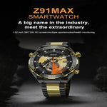 Z91 Pro Max 1.52인치 컬러 스크린 스마트 워치, 블루투스 통화 / 심박수 / 혈압 / 혈중 산소 모니터링 지원