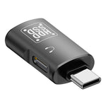 JS-109 USB-C / 타입-C to 타입-C + USB 3.0 컨버터 OTG 어댑터 디지털 헤드셋 및 U-디스크용, 타입-C to 타입-C + USB