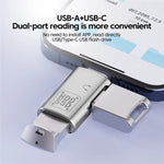 JS-109 USB-C / 타입-C to 타입-C + USB 3.0 컨버터 OTG 어댑터 디지털 헤드셋 및 U-디스크용, 타입-C to 타입-C + USB