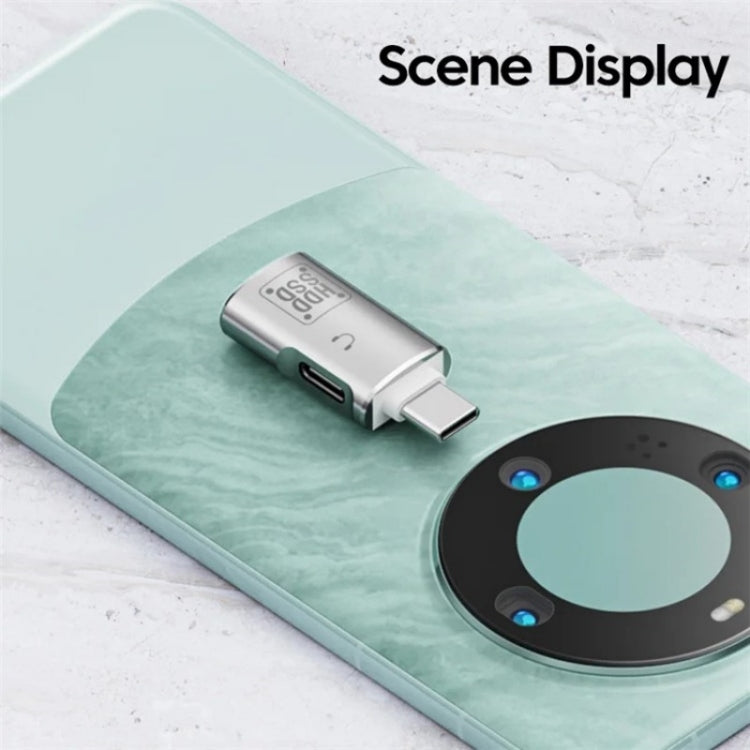 JS-109 USB-C / 타입-C to 타입-C + USB 3.0 컨버터 OTG 어댑터 디지털 헤드셋 및 U-디스크용, 타입-C to 타입-C + USB