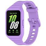 For Samsung Galaxy Fit 3 Integrated TPU Watch Band, Red, Black, White, Orange, Beige, Pink, Cyan, Sky Blue, Dark Green, Dark Blue, Green, Purple