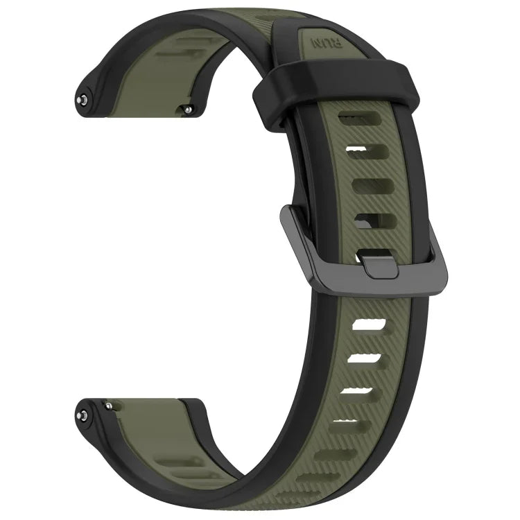 20mm two color silicone watch band for Galaxy Watch, featuring textured silicone, stylish design for Samsung Galaxy Watches.