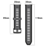 20mm 투톤 텍스처 실리콘 시계줄, 삼성 갤럭시 워치 4 클래식 42mm용, 삼성 갤럭시 워치 액티브 2 44mm용, 삼성 갤럭시 워치 액티브 2 40mm용, 삼성 갤럭시 워치 42mm용