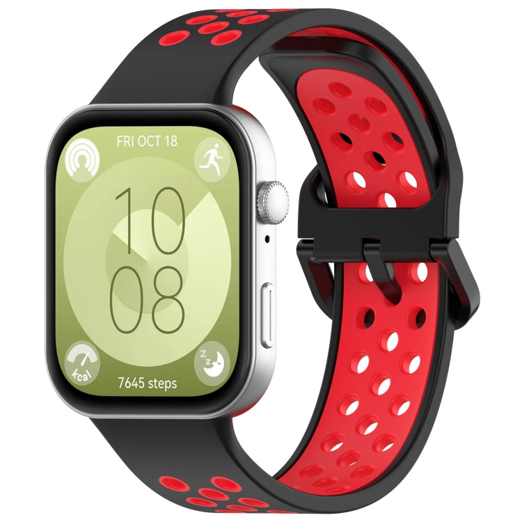 Two Color Silicone Sports Watch Band, For Huawei Watch Fit 3