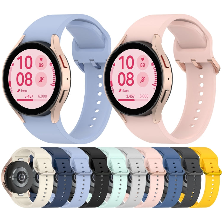 Solid Color Colorful Buckle Quick Release Silicone Watch Band, For Samsung Galaxy Watch FE 40mm, For Samsung Galaxy Watch 7 40 / 44mm