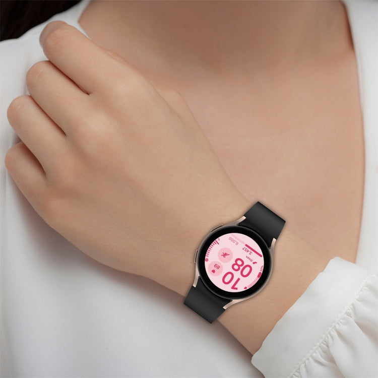 Solid Color Colorful Buckle Quick Release Silicone Watch Band, For Samsung Galaxy Watch FE 40mm, For Samsung Galaxy Watch 7 40 / 44mm