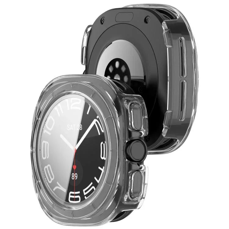강화 필름 일체형 방수 PC 시계 보호 커버, 삼성 갤럭시 워치 울트라 47mm / 울트라 2025용, 삼성 갤럭시 워치 7 44mm용, 삼성 갤럭시 워치 7 40mm용
