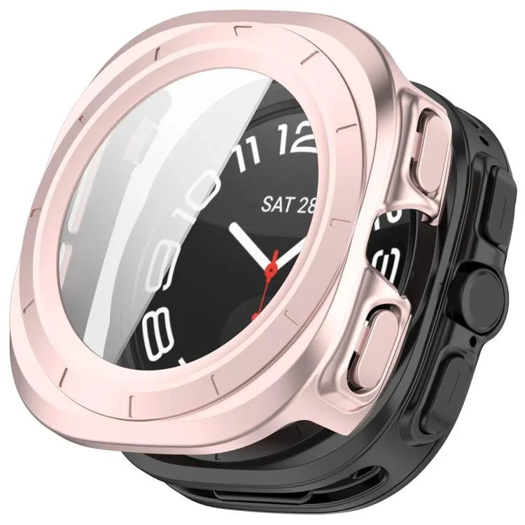 강화 필름 일체형 방수 PC 시계 보호 커버, 삼성 갤럭시 워치 울트라 47mm / 울트라 2025용, 삼성 갤럭시 워치 7 44mm용, 삼성 갤럭시 워치 7 40mm용