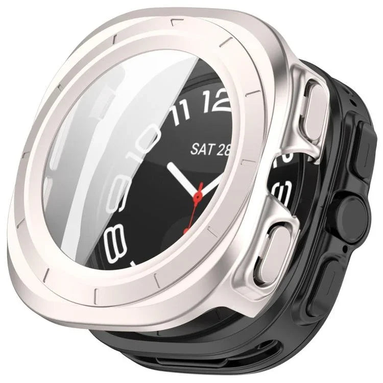 강화 필름 일체형 방수 PC 시계 보호 커버, 삼성 갤럭시 워치 울트라 47mm / 울트라 2025용, 삼성 갤럭시 워치 7 44mm용, 삼성 갤럭시 워치 7 40mm용