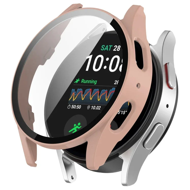 강화 필름 일체형 방수 PC 시계 보호 커버, 삼성 갤럭시 워치 울트라 47mm / 울트라 2025용, 삼성 갤럭시 워치 7 44mm용, 삼성 갤럭시 워치 7 40mm용