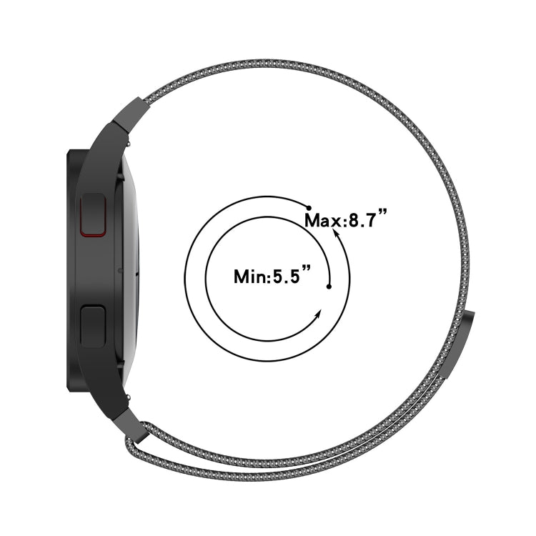 밀라노 자석 스테인리스 스틸 시계 밴드, 삼성 갤럭시 워치 Ultra 47mm / Ultra 2025용, 삼성 갤럭시 워치 FE 40mm용, 삼성 갤럭시 워치 7 40 / 44mm용