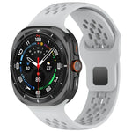 Reverse Buckle Silicone Breathable Watch Band, For Samsung Galaxy Watch Ultra 47mm / Ultra 2025