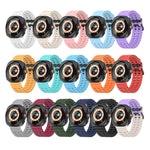 삼성 갤럭시 워치 울트라 47mm / 울트라 2025용 오션 더블 로우 홀 실리콘 시계줄