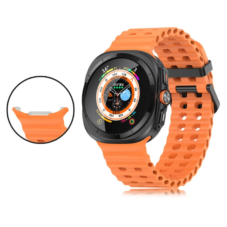 삼성 갤럭시 워치 울트라 47mm / 울트라 2025용 오션 더블 로우 홀 실리콘 시계줄