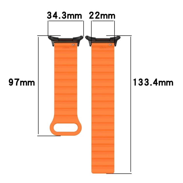 삼성 갤럭시 워치 울트라 47mm 점 무늬 투톤 자석 실리콘 시계 밴드용