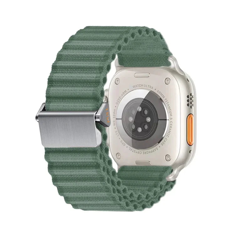 Off Road Magnetic Buckle Braided Nylon Watch Band, For Apple Watch SE 2023 44mm, For Apple Watch SE 2023 40mm, For Apple Watch Ultra 2 49mm, For Apple Watch Series 9 45mm, For Apple Watch Series 9 41mm, For Apple Watch Ultra 49mm                       ...