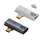 USB-C / 타입-C 수 to 듀얼 타입-C 암 USB3.2/10Gbps OTG 컨버터 PD100W 충전 어댑터, 듀얼 타입-C