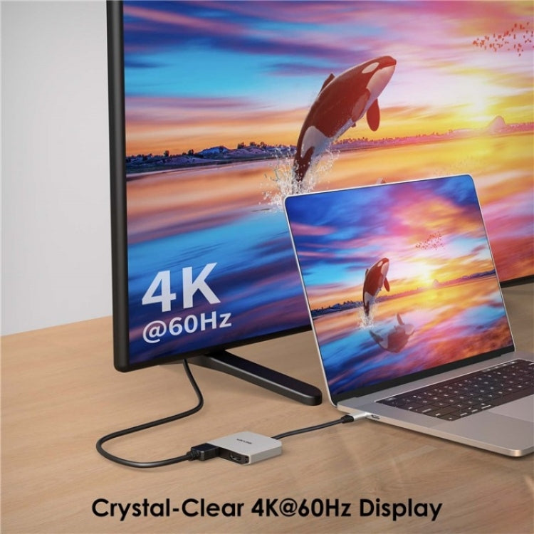 WAVLINK UHP510 Pro 87W PD 충전 USB C에서 듀얼 HD 변환기 4K 60Hz 모니터 어댑터