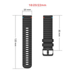 웨이비 도트 스티치 20mm 실리콘 시계 밴드, 삼성 갤럭시 워치 FE 40mm용, 삼성 갤럭시 워치 7 40 / 44mm용, 삼성 갤럭시 워치 6 클래식 43 / 47mm용, 삼성 갤럭시 워치 6 40 / 44mm용