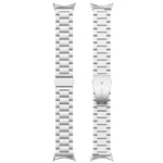 세 개 비즈 스테인리스 스틸 메탈 시계 밴드, Google Pixel Watch 4 / Watch 3 45mm용, Google Pixel Watch 4 / 3 / 2 / 1 41mm용