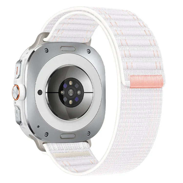 삼성 갤럭시 워치 울트라 47mm / 울트라 2025 바다 파도 무늬 나일론 후크 앤 루프 고정 시계 밴드