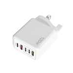 120W 3 PD 타입-C 듀얼 USB 다중 포트 휴대폰 충전기, UK 플러그, UK 플러그