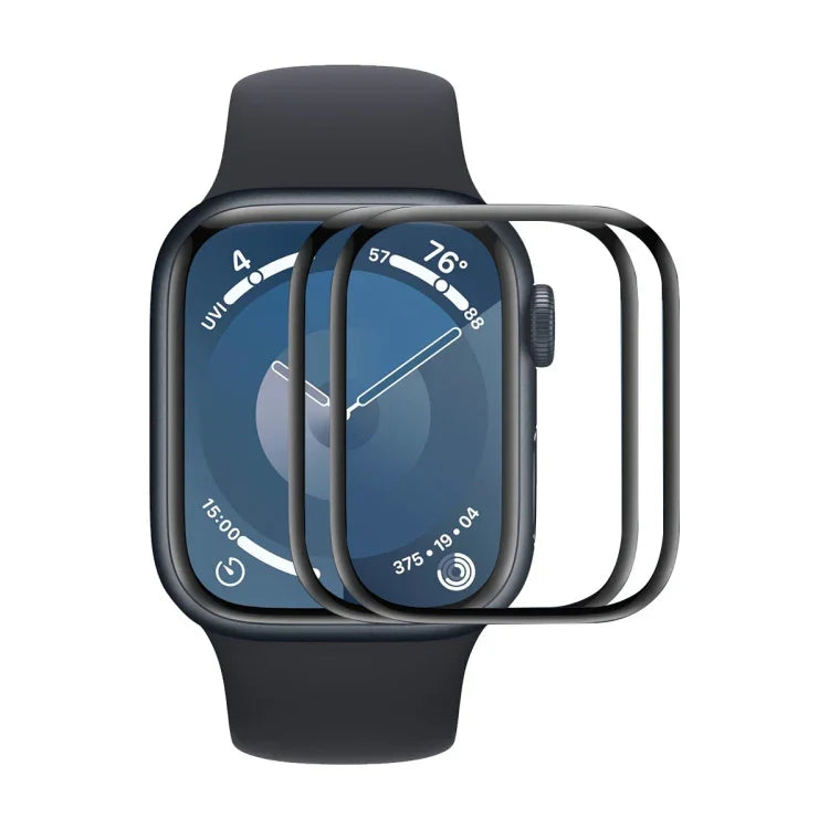 2개 세트 ENKAY 3D 풀 커버리지 소프트 PC 엣지 PMMA HD 스크린 필름, 애플 워치 시리즈 11 / 10 46mm용, 애플 워치 시리즈 11 / 10 42mm용