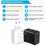 45W PD3.0 / PPS Type-C + QC3.0 USB 완전 호환 프로토콜 충전기, EU 플러그, PD3.0 / PPS Type-C + QC3.0 USB(EU 플러그)